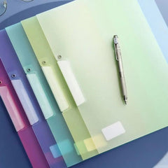2pcs Documents Clip Receipt Holder Paper Organizer Loose Leaf File Binder