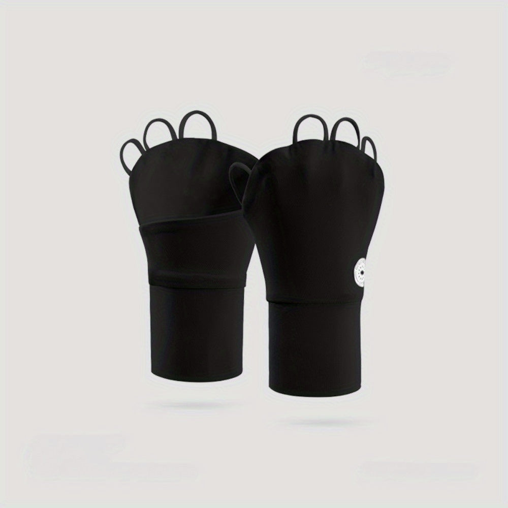 1pair Unisex Sea Fishing Gloves UV Protection Breathable Cycling Gloves