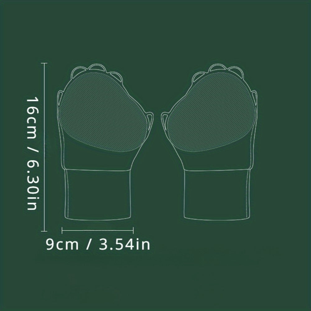 1pair Unisex Sea Fishing Gloves UV Protection Breathable Cycling Gloves