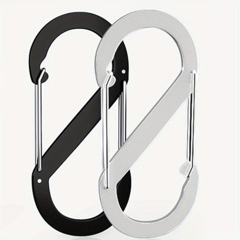 1pc S Shaped Mountaineering Buckle Aluminum Alloy Multifunctional Steel Wire Buc