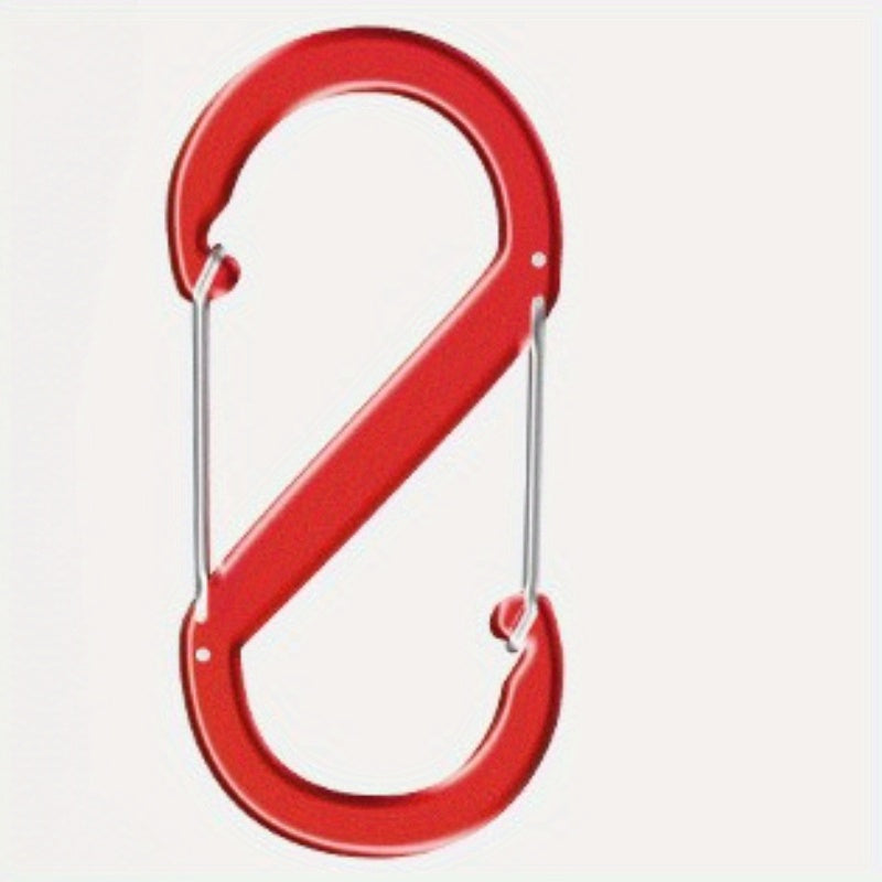 1pc S Shaped Mountaineering Buckle Aluminum Alloy Multifunctional Steel Wire Buc