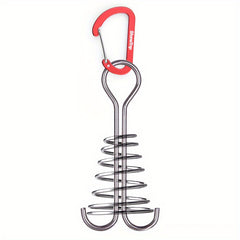 Aluminium Tent Nails with Carabiner - Outdoor Camping Tent Pegs