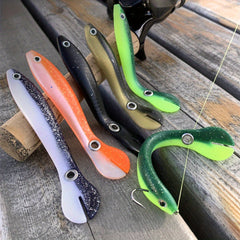 10pcs Soft Jigging Bait Swimbait for Bass Trout Pike Fishing