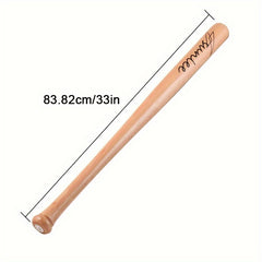 Wooden Baseball Bat Solid Baseball Stick Training Equipment