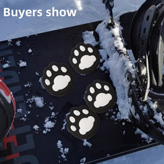 4pcs Skiing Board Foot Pad 3D Clear Non-slip Foot Pad for Extra Grip