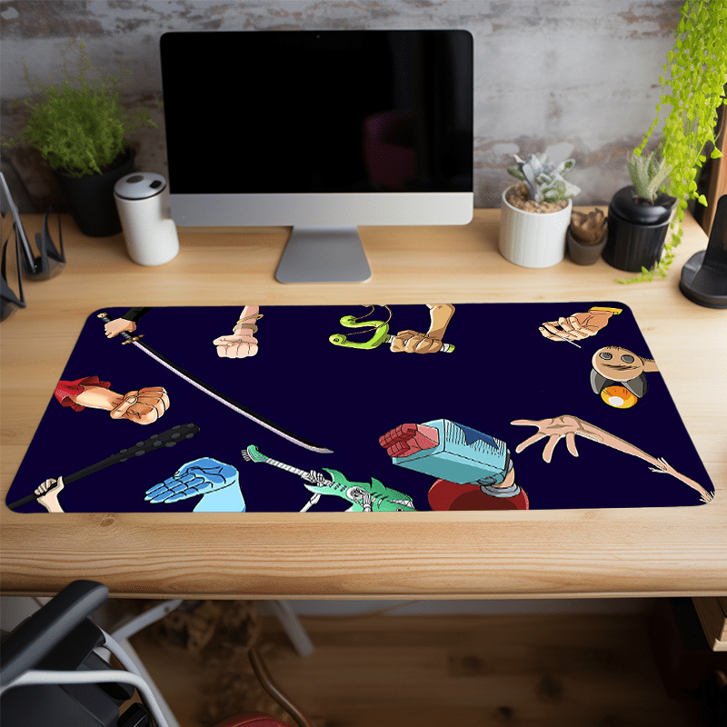 Anime Funny Large Gaming Mouse Pad Desk Mat Non Slip Rubber Base Stitched Edge