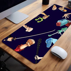 Anime Funny Large Gaming Mouse Pad Desk Mat Non Slip Rubber Base Stitched Edge