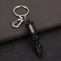 Metal Spring Car Shock Absorber Keychain Pendant