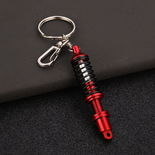 Metal Spring Car Shock Absorber Keychain Pendant