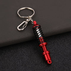 Metal Spring Car Shock Absorber Keychain Pendant