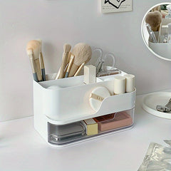 Desktop Storage Box With Compartments And Drawers For Dormitory