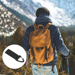 2pcs Outdoor Nylon Triangle Buckle Strap Carabiner Keychain Backpack Hanging