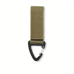 2pcs Outdoor Nylon Triangle Buckle Strap Carabiner Keychain Backpack Hanging