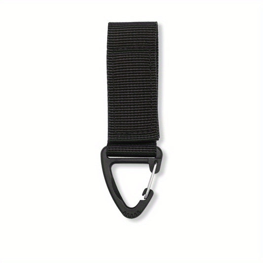 2pcs Outdoor Nylon Triangle Buckle Strap Carabiner Keychain Backpack Hanging