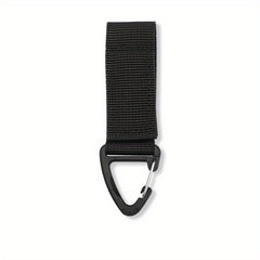 2pcs Outdoor Nylon Triangle Buckle Strap Carabiner Keychain Backpack Hanging