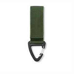 2pcs Outdoor Nylon Triangle Buckle Strap Carabiner Keychain Backpack Hanging