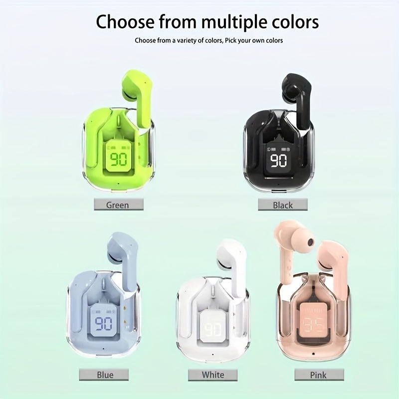 Noise Canceling True Wireless Earphones with LED Display & Case