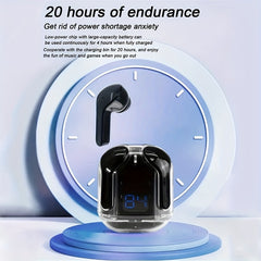 Noise Canceling True Wireless Earphones with LED Display & Case