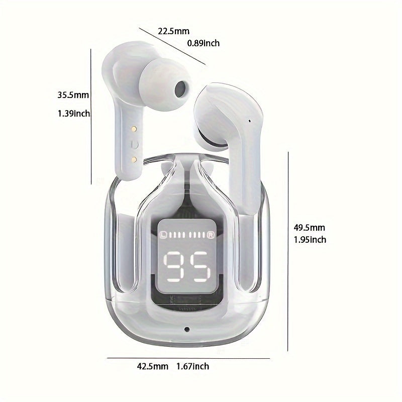 Noise Canceling True Wireless Earphones with LED Display & Case