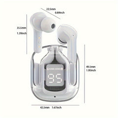Noise Canceling True Wireless Earphones with LED Display & Case
