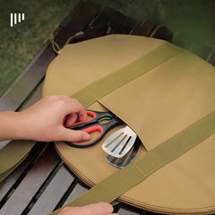 Outdoor BBQ Plate Pan Storage Pouch
