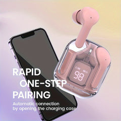 Waterproof Wireless Stereo Earplugs Touch Button Digital Display