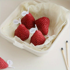 Mini Strawberry Candle for Party Decor and Home Decor