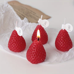 Mini Strawberry Candle for Party Decor and Home Decor