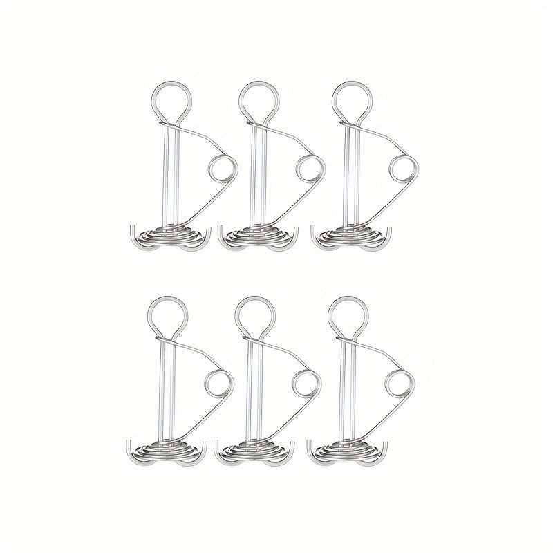 6pcs Stainless Steel Tent Nails Deck Peg Outdoor Windproof Stakes