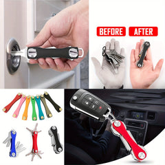 Compact Smart Aluminum KeyHolder Keychain Key Organize Clip