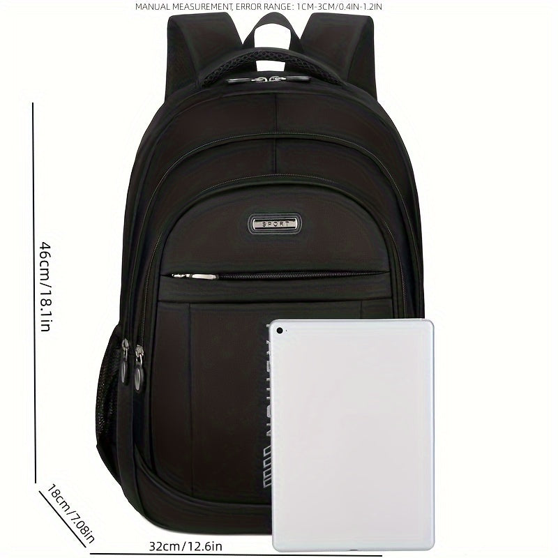 Waterproof Large Capacity Student Backpack with Laptop Storage