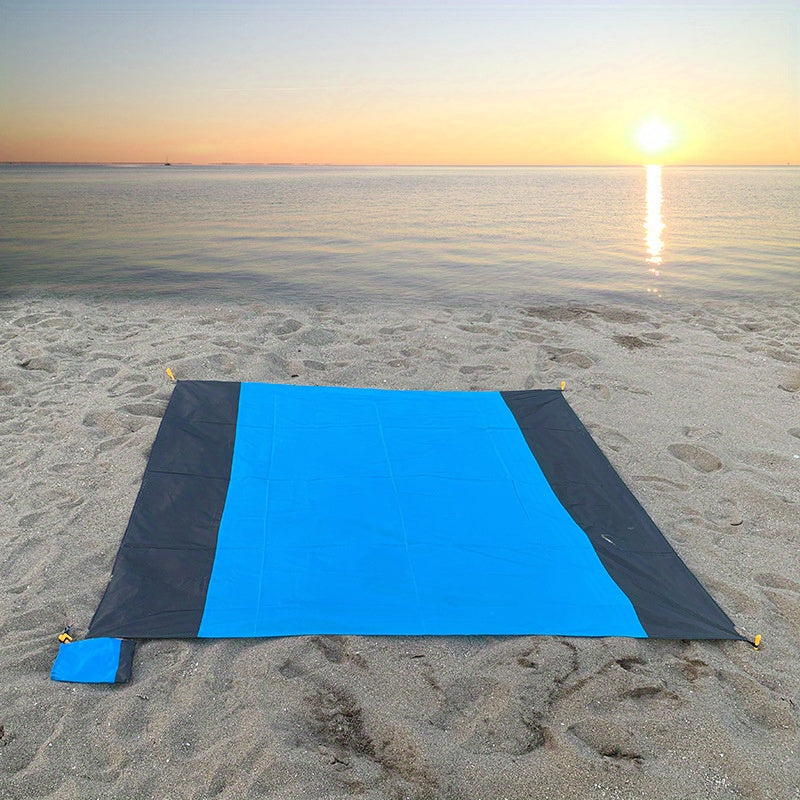 Foldable Waterproof Picnic Mat Plaid Pocket Beach Mat