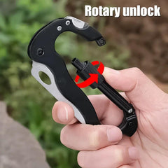 5-In-1 Outdoor Multifunctional Mountaineering Buckle Fast Hanging Buckle