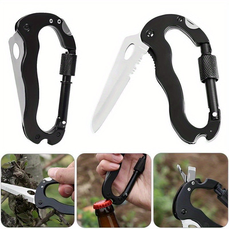 5-In-1 Outdoor Multifunctional Mountaineering Buckle Fast Hanging Buckle