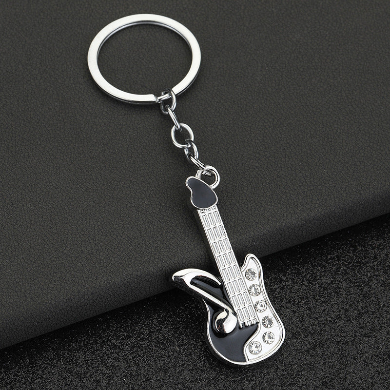 Guitar Pendant Keychain for Car Keys Backpacks Wallets