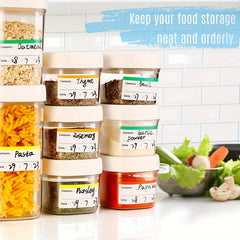 10pcs Coloured Freezer Labels Food Storage Labels Stickers Fridge Stickers