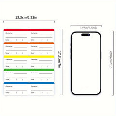 10pcs Coloured Freezer Labels Food Storage Labels Stickers Fridge Stickers