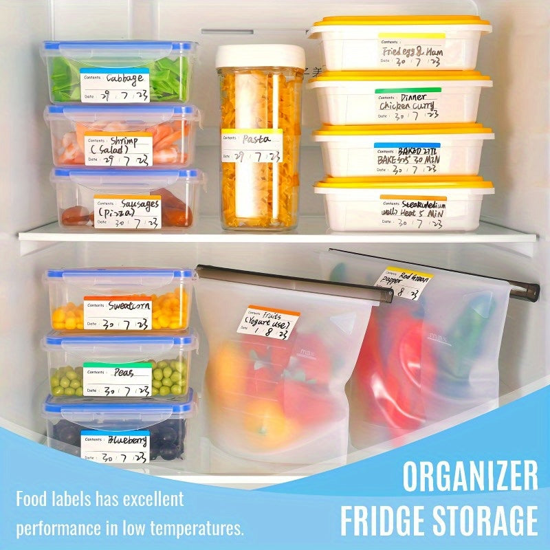 10pcs Coloured Freezer Labels Food Storage Labels Stickers Fridge Stickers