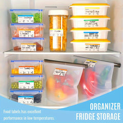 10pcs Coloured Freezer Labels Food Storage Labels Stickers Fridge Stickers