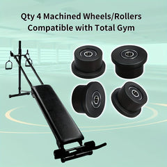 4pcs Total Gym Replacement Rollers for Models 1000 1900 Achiever Force