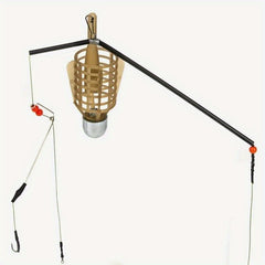 1pc Fishing Bait Feeder Bait Cage Holder With Hook