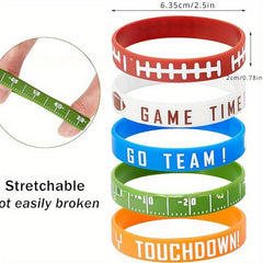 Rugby Theme Party Rubber Bracelet Baseball Sports Silicone Bracelet