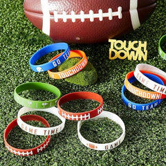 Rugby Theme Party Rubber Bracelet Baseball Sports Silicone Bracelet