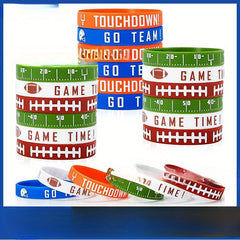 Rugby Theme Party Rubber Bracelet Baseball Sports Silicone Bracelet