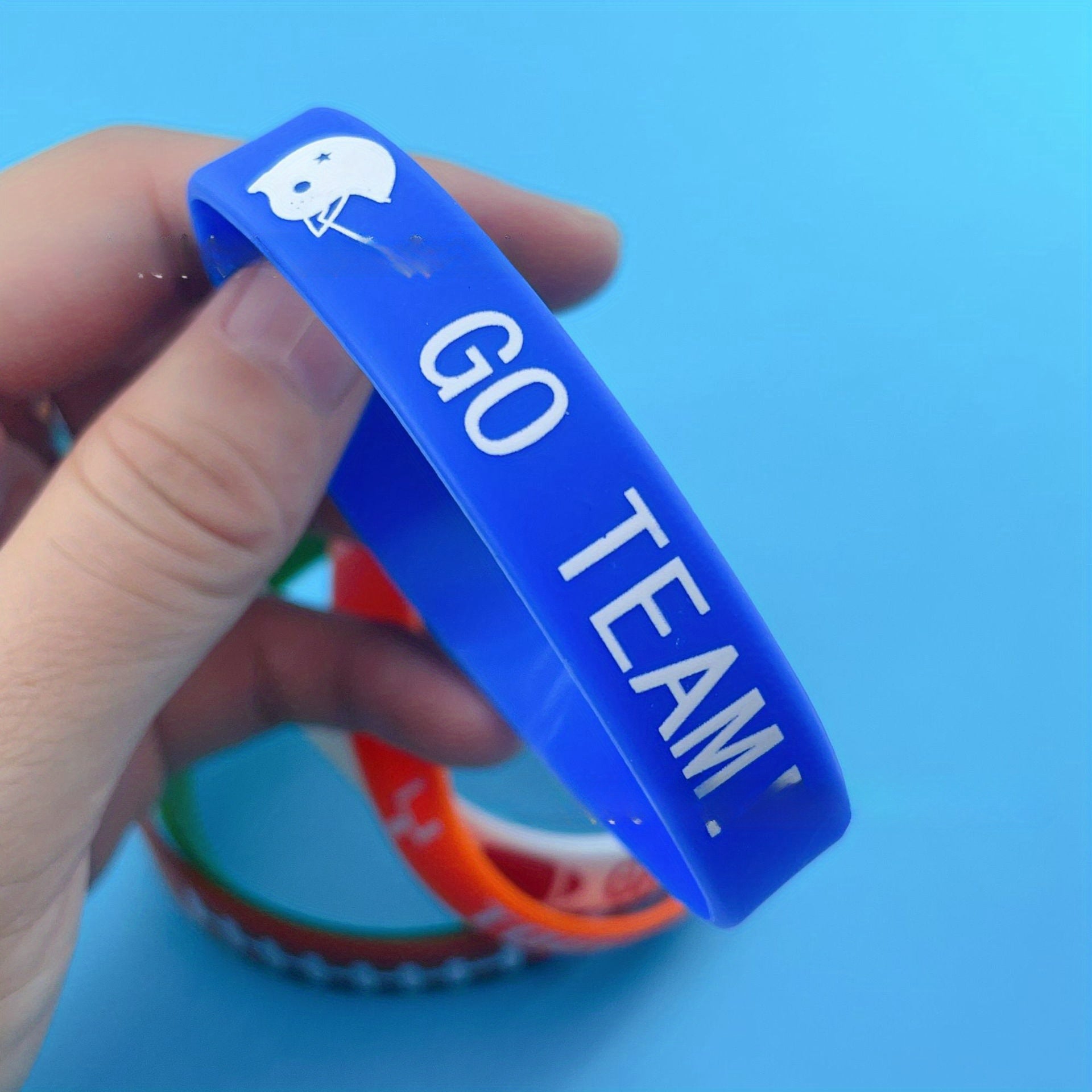Rugby Theme Party Rubber Bracelet Baseball Sports Silicone Bracelet