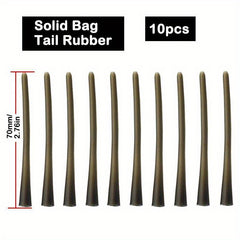 10pcs Carp Fishing PVA Bag Solid Bag Tail Rubber Pop Up Boilies Carp Bait