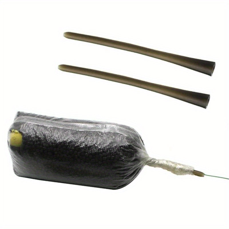 10pcs Carp Fishing PVA Bag Solid Bag Tail Rubber Pop Up Boilies Carp Bait