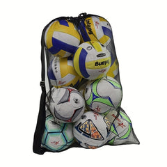 Adjustable Mesh Sports Bag Shoulder Strap Holds Tennis Soccer Football Volleybal