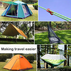 2pcs 157 48in 6mm Reflective Tent Windproof Rope for Camping