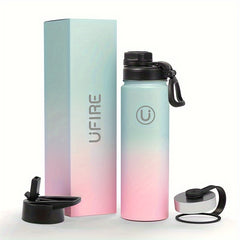 304 Sports Insulated Water Bottle 22oz - Keeps Beverage Cold 24H Hot 12H